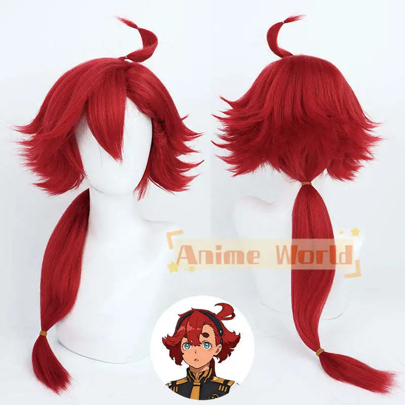 

Anime The Witch From Mercury 2022 Suletta Mercury Red Cosplay Wig Halloween