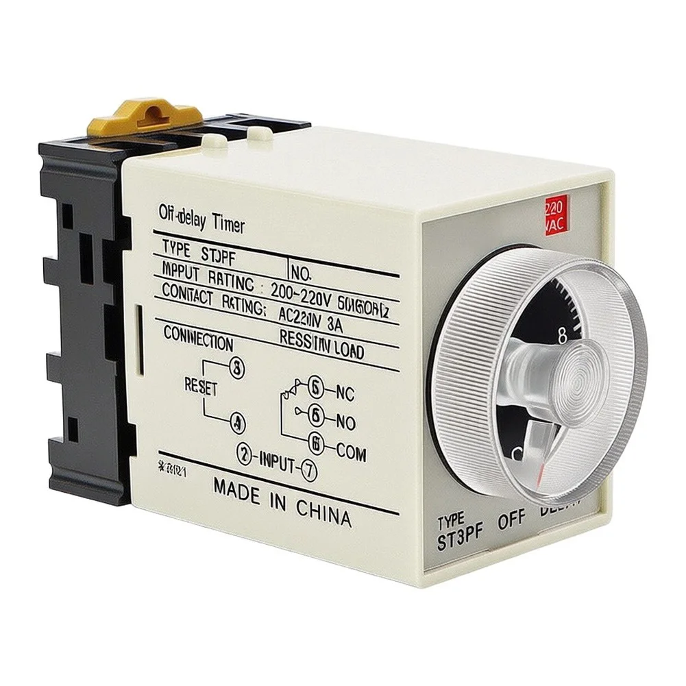 DC24V Time Switch ST3PF Delay Controller For Safe Power Loss Protection Industrial Grade Reliability Precise Timing Settings
