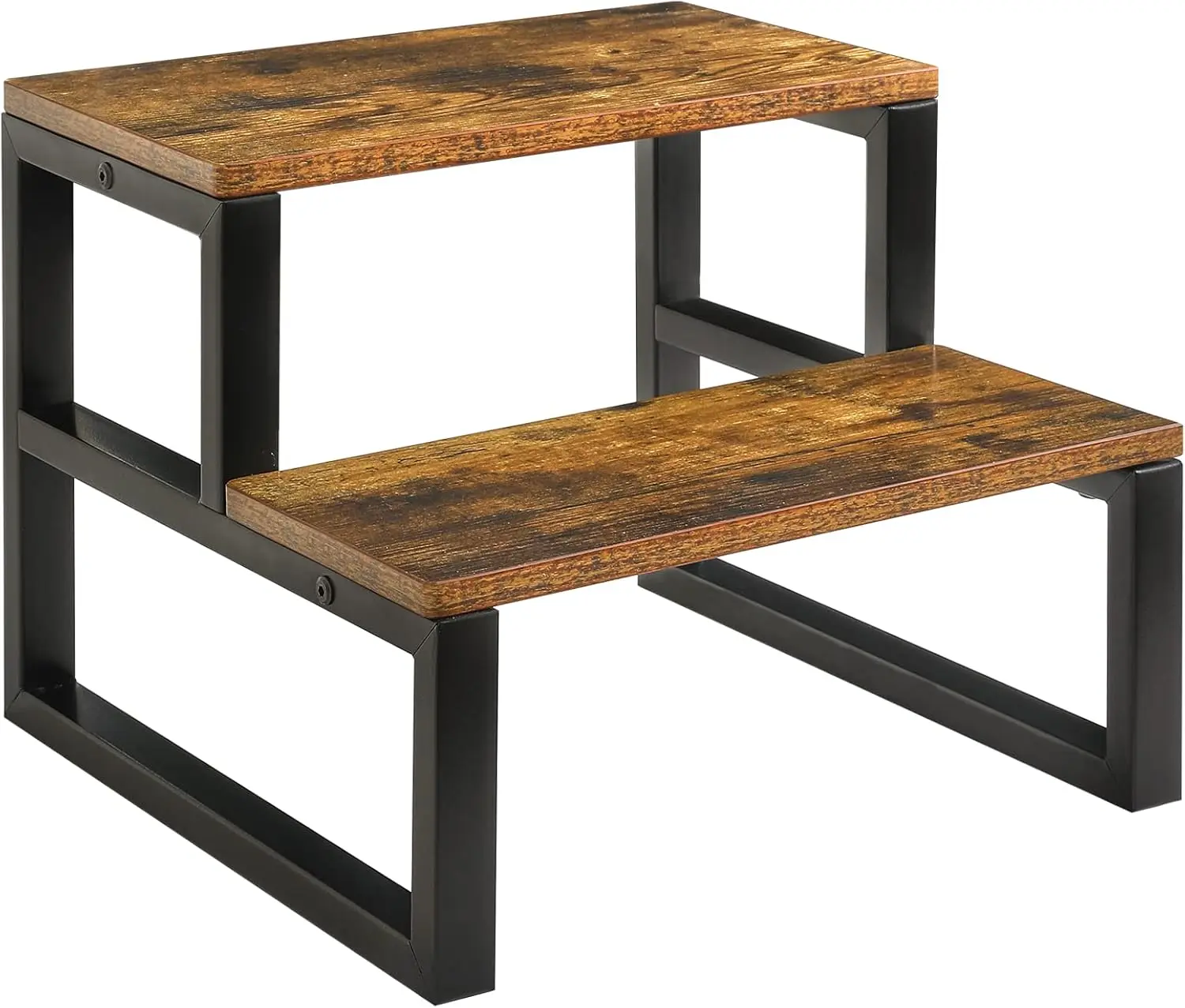 

2-Step Wooden Step Stools for Adults Kids, Heavy Duty Bedside Step Stool with 500 Lbs Capacity, Non-Slip Stepping Foot