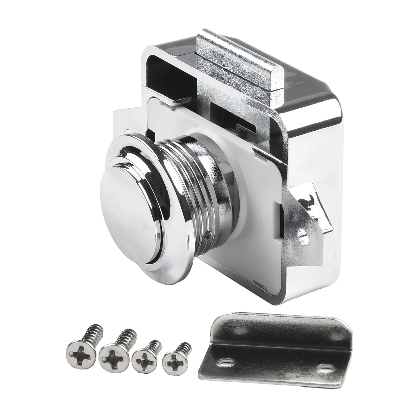 Car Push Button Catch Lock Cupboard Door Catch Keyless Cupboard Lock For Motorhome Cabinet Camper Caravan Latch Knob