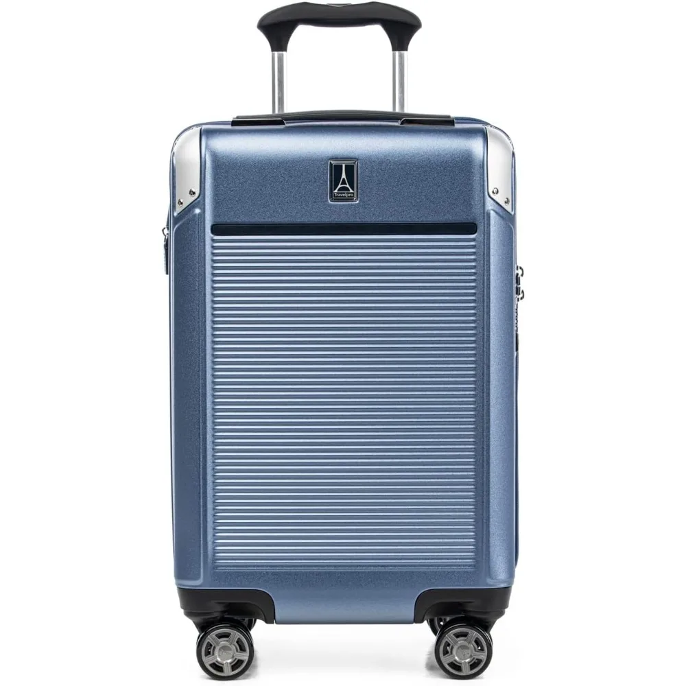 Platinum Elite Hardside Expandable Carry on Luggage, 8 Wheel Spinner, TSA Lock, Hard Shell Polycarbonate Suitcase