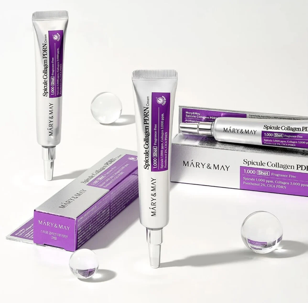 Mary&May 2,000 Shot Panthenol CICA PDRN Firming Anti-aging Cream Spicule Retinol Collagen PDRN Cream Whitening Korean Face Care view 2