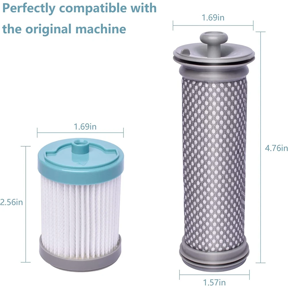 FNJK-For Tineco A10 A11 Hero، A10 A11 Master PURE ONE S11، مكنسة كهربائية لاسلكية، 2 مرشحات مسبقة ومرشحين HEPA مكنسة كهربائية