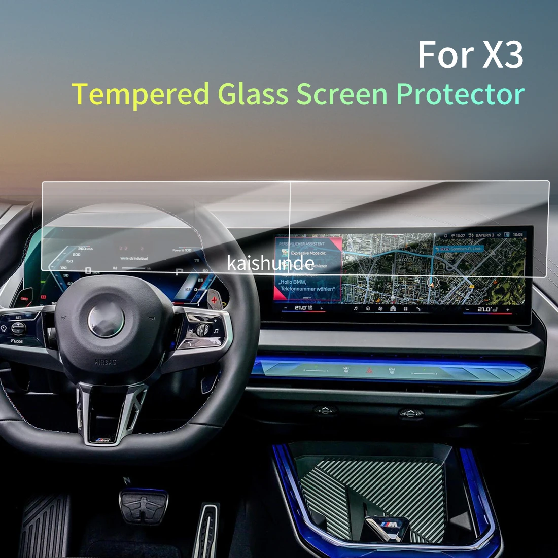 

Car Stickers Meters Protector For 25 BMW X3 Tempered Glass Protective Film Display Navigation Vehicle