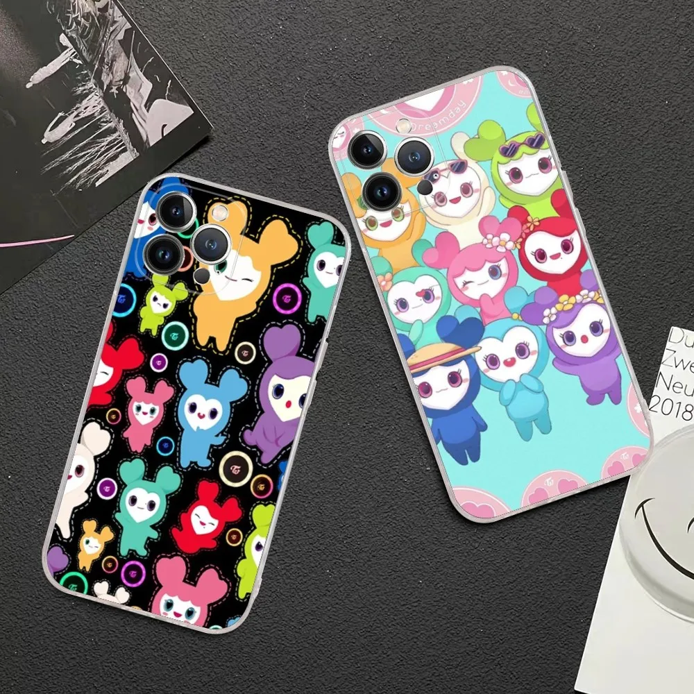 KPOP Girl T-TWICE Phone Case For iPhone 15 14 13 12 Mini 11 Pro XS Max X XR SE 6 7 8 Plus Soft Silicone Cover