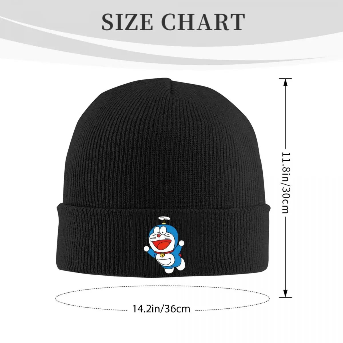 Doraemon Beanie Hats fly Bonnet Hats Men Women Street Kpop Skullies Beanies Spring Printed Thermal Elastic Caps