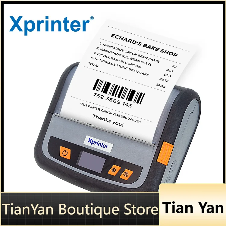 EE1 XP-P816 Mobile Thermal Receipt Printer Support IAP Online Upgrade Barcode Printer for Courier