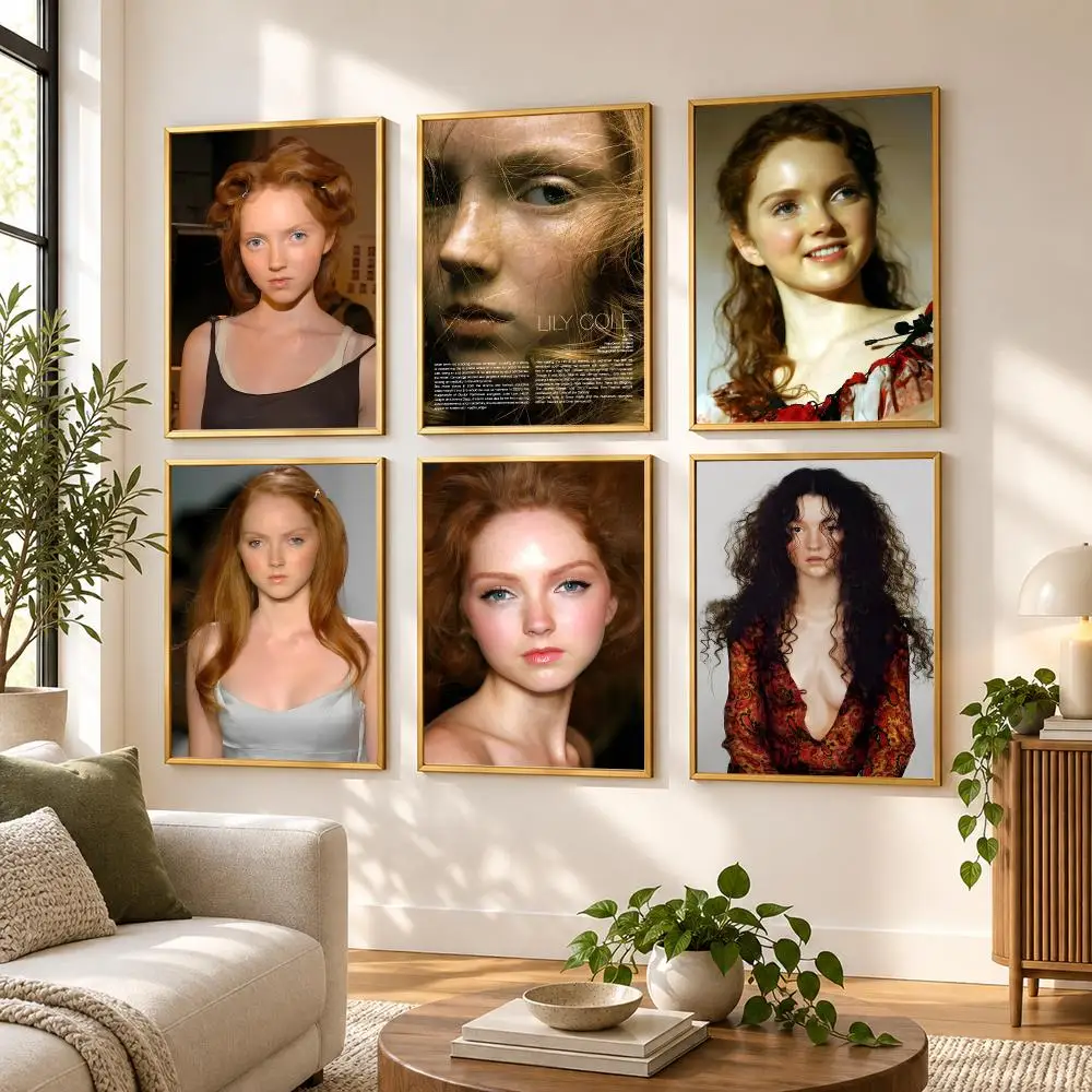 Lily Cole Poster HD art sticky wall waterproof home living room bedroom bar aesthetic decoration