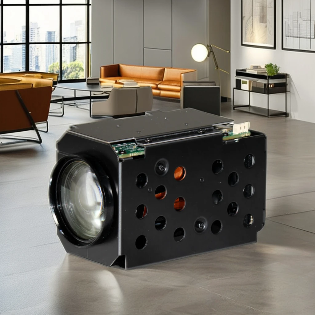 2MP 1080p IP Camera with 20X Optical Zoom Network Block PTZ Unit Black Light Full-Color Module Gyroscope Anti-Shake