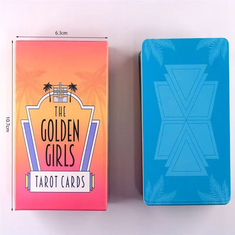 Golden Ladies Tarot Cards 78 Cards Deck Retro TV Style Four Older Women Illustration Tarot Deck Fortune Telling Divination Cards