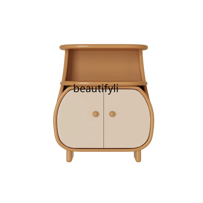 

Cream Style Bedside Table Bedroom Cute Bedside Modern Sofa Side Cabinet Small Storage Cabinet