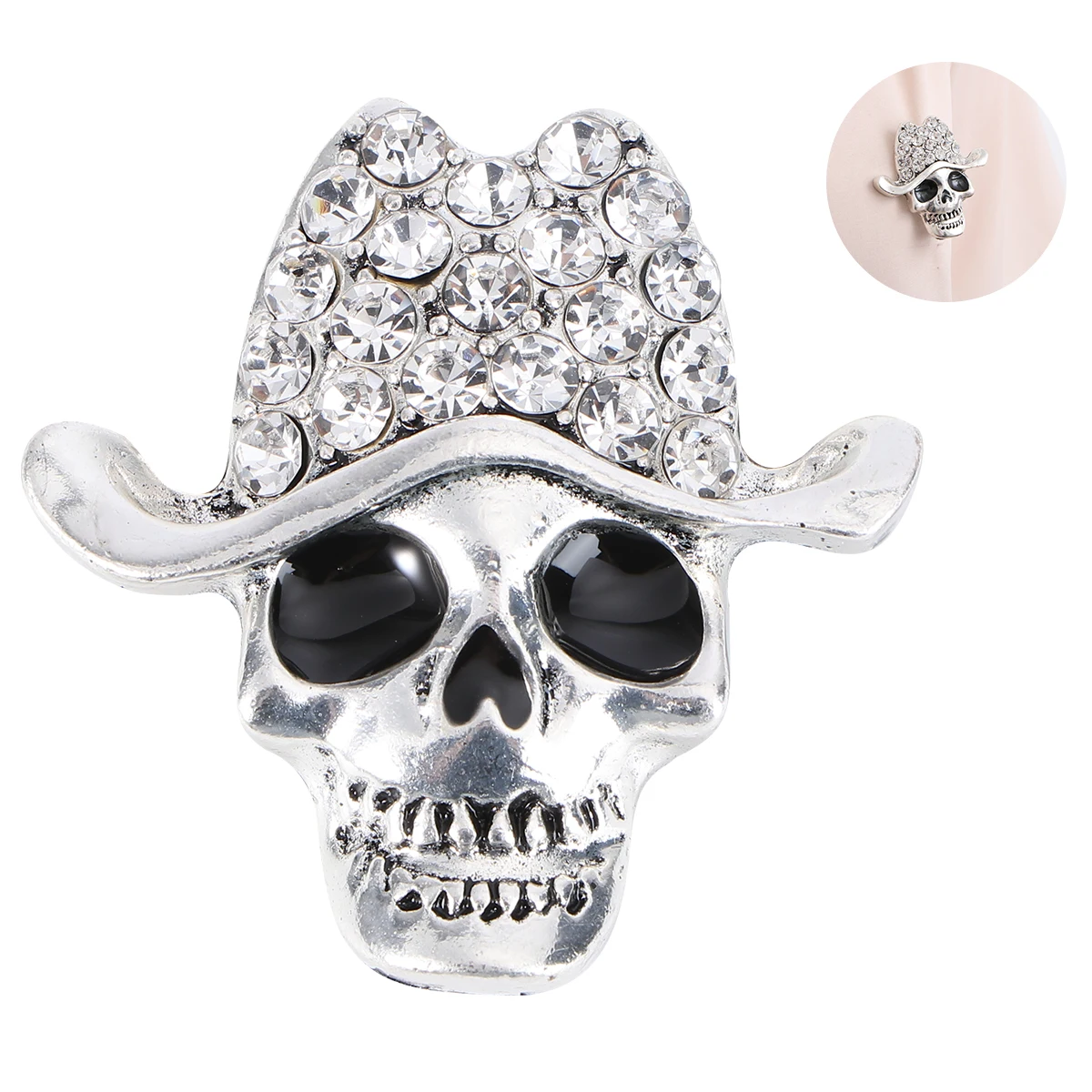   Pirata retro crânio broche miss halloween decoração mulher broches góticos para moda feminina