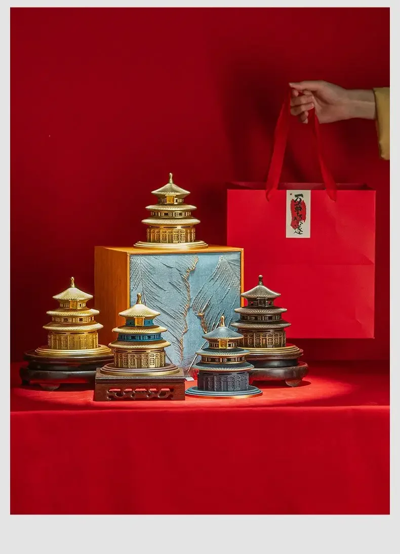 Incense burner ornament Panxiang ancient style tea room base vertical incense burner household ornament