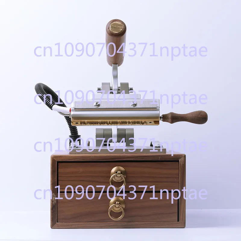 Vintage Leather Hot Stamping Machine, Handmade Movable Type Granule Combination, Copper Mold Imprint, Hot Pressing LOGO Machine