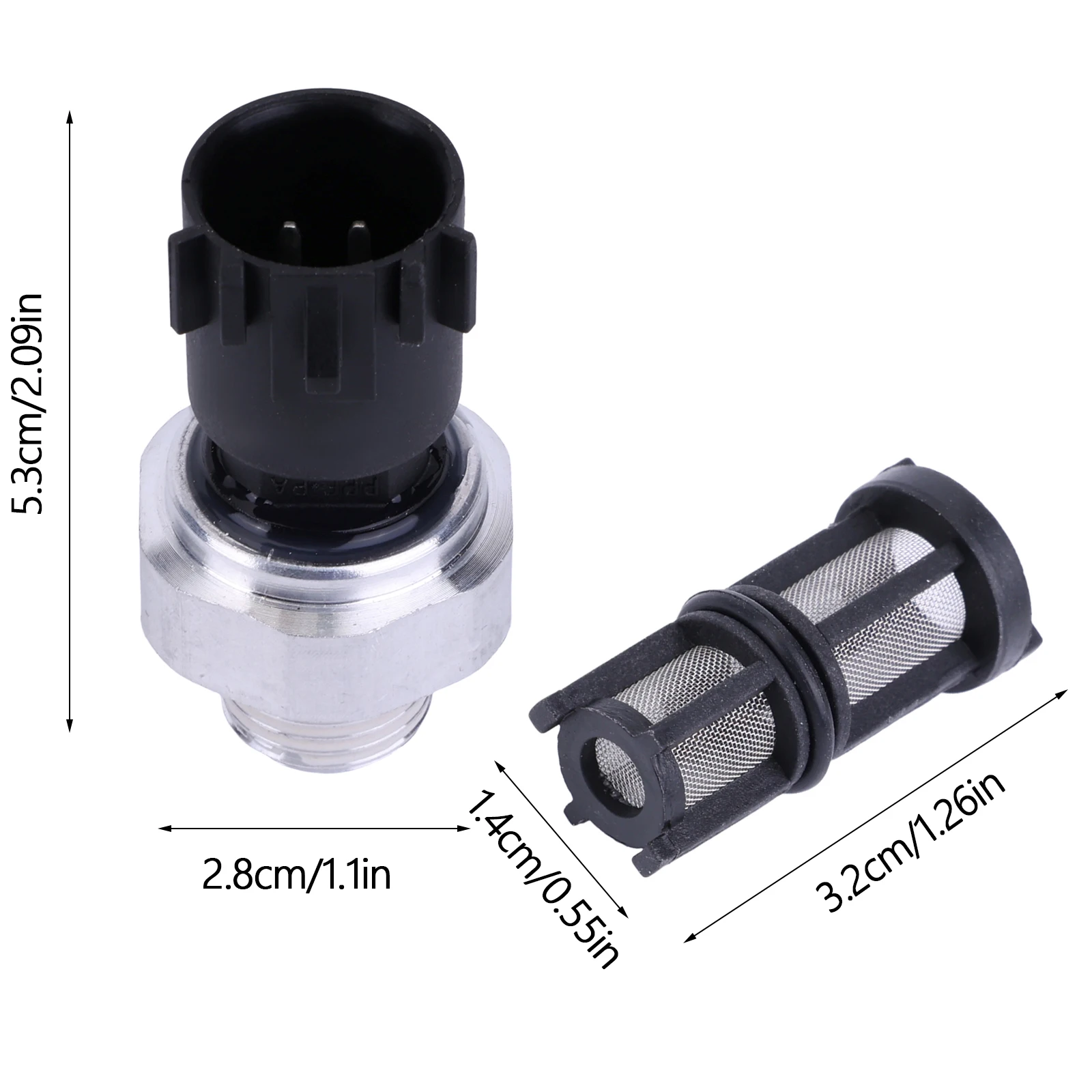 Engine Oil Pressure Sensor with Filter Compatible for C-olorado 5.3L 2009-2012 Replaces 12673134