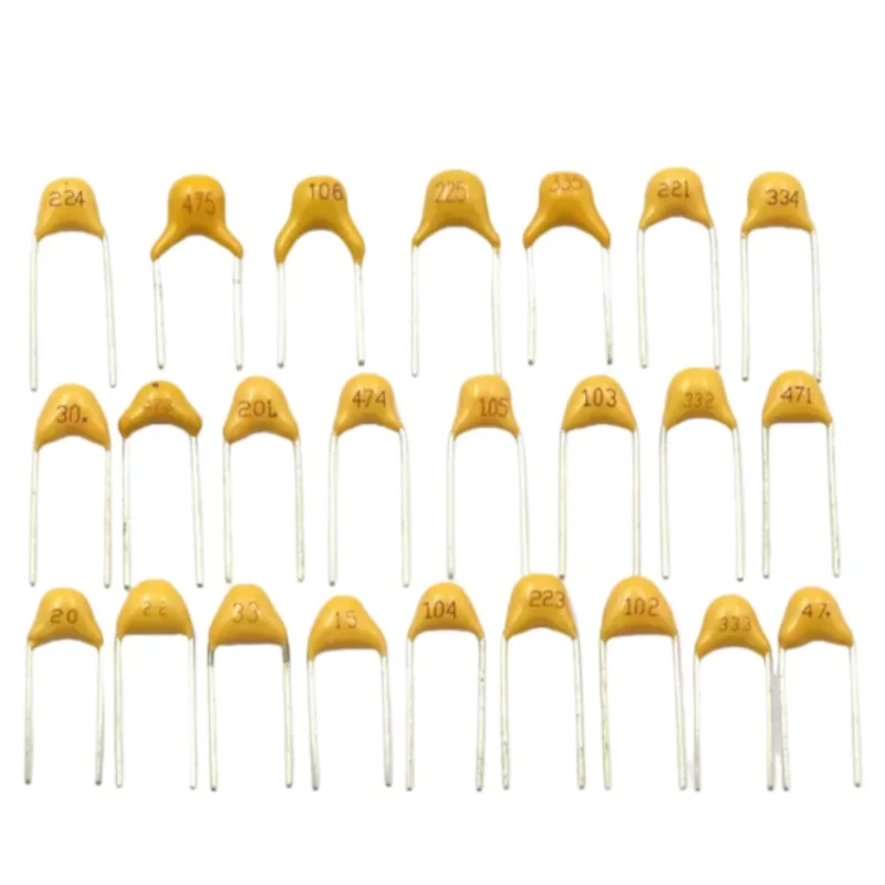 100PCS 10PF ~ 10UF 22PF 47NF 220NF 1NF 4.7UF 1UF 100NF 330NF 0.1UF 102 104 105 106 103 Condensatore monolitico