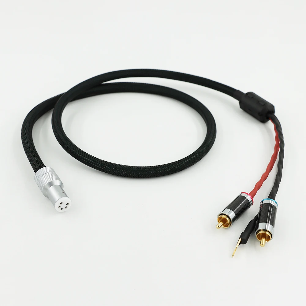 9003Ag6N sterling silver LP five-pin vinyl audio tonearm cable hifi audio double lotus rca signal amplifier CD cable