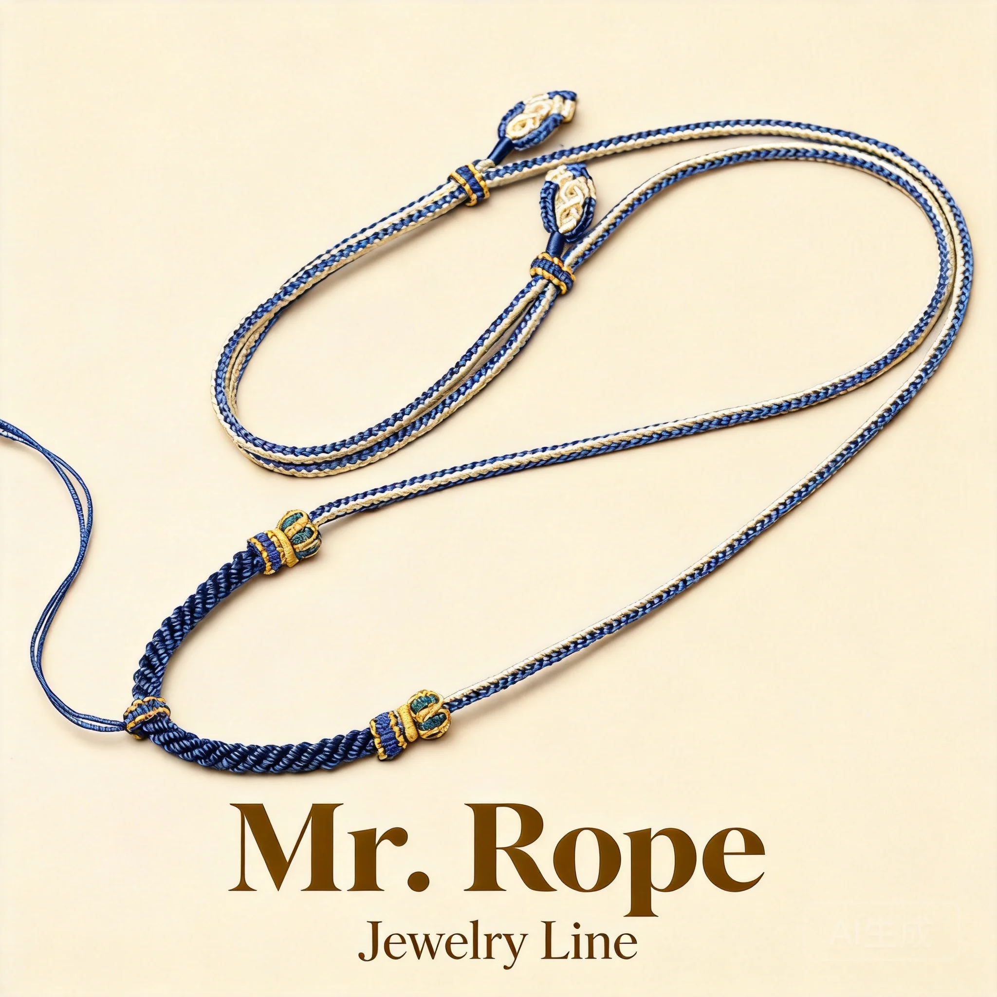 Chinese Style Auspicious Handwoven Adjustable Necklace Cord For Jade Gold Amber Beeswax Pendants Traditional Blessing Braided