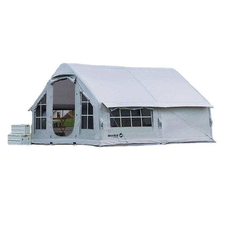 Spacious all-in-one inflatable tent for outdoor camping: waterproof, worry-free, fully automatic