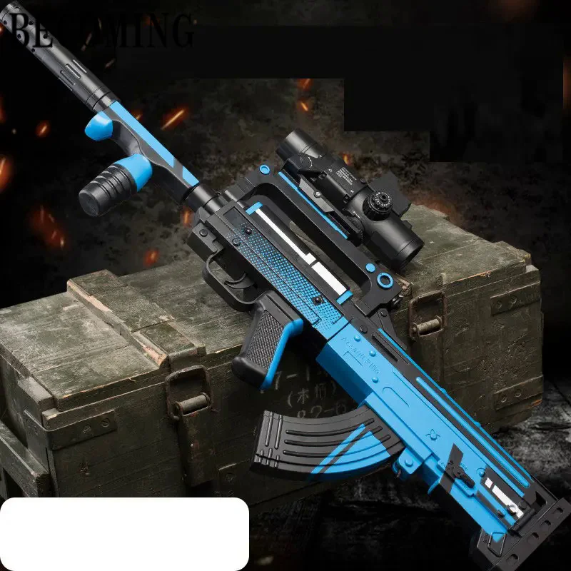 Pistola de Gel GROZA para niños, juguete de balas suaves, pistola automática de chorro de bolas, juguete de tiro eléctrico, pistola falsa CS para