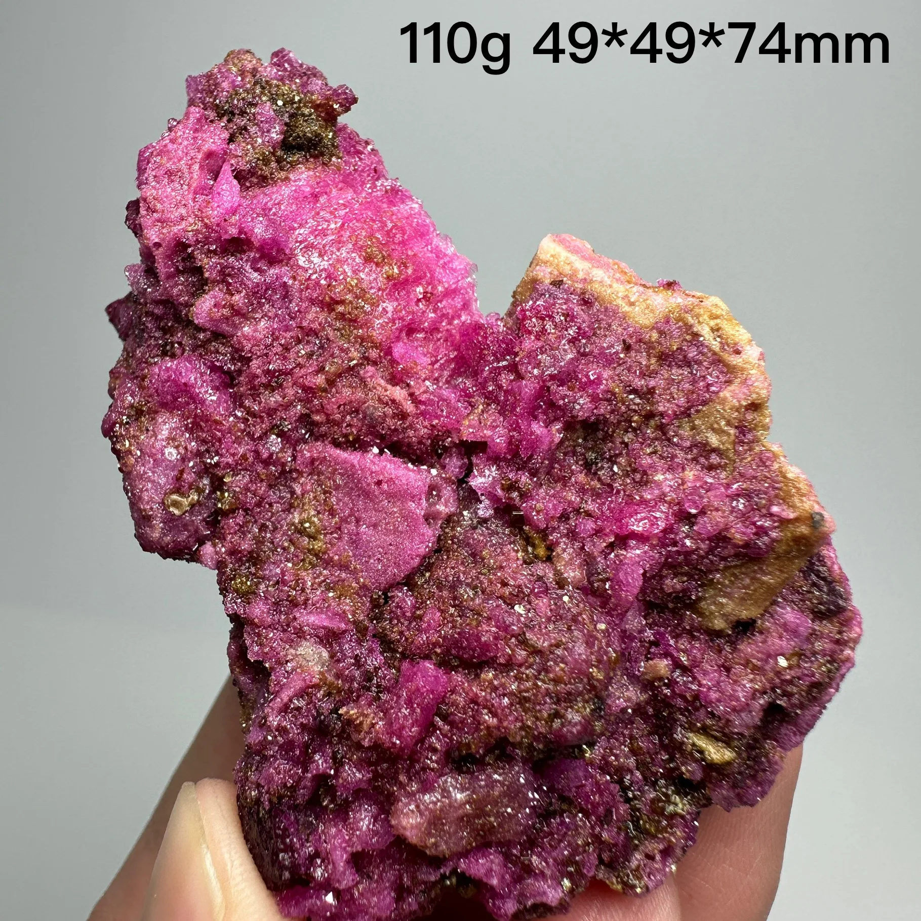 Natural Africa Honeycomb Ruby Rough Shiny Mica Stone Mineral Specimen Crystal Quartz Healing Stone