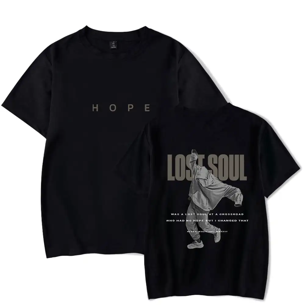 Rapper NF Merch Lost Soul 2024 Tour T-Shirt Hip Hop Crewneck Short Sleeve Men Women's Harajuku Clothes