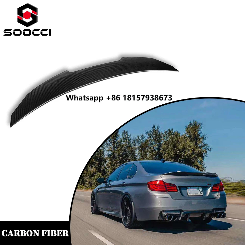 

Carbon Fiber PSM Style Rear Spoiler for 5 Series M5 F10 Trunk Spoiler Decklid Lip Splitter Body Kit Diffuser 2010-2016
