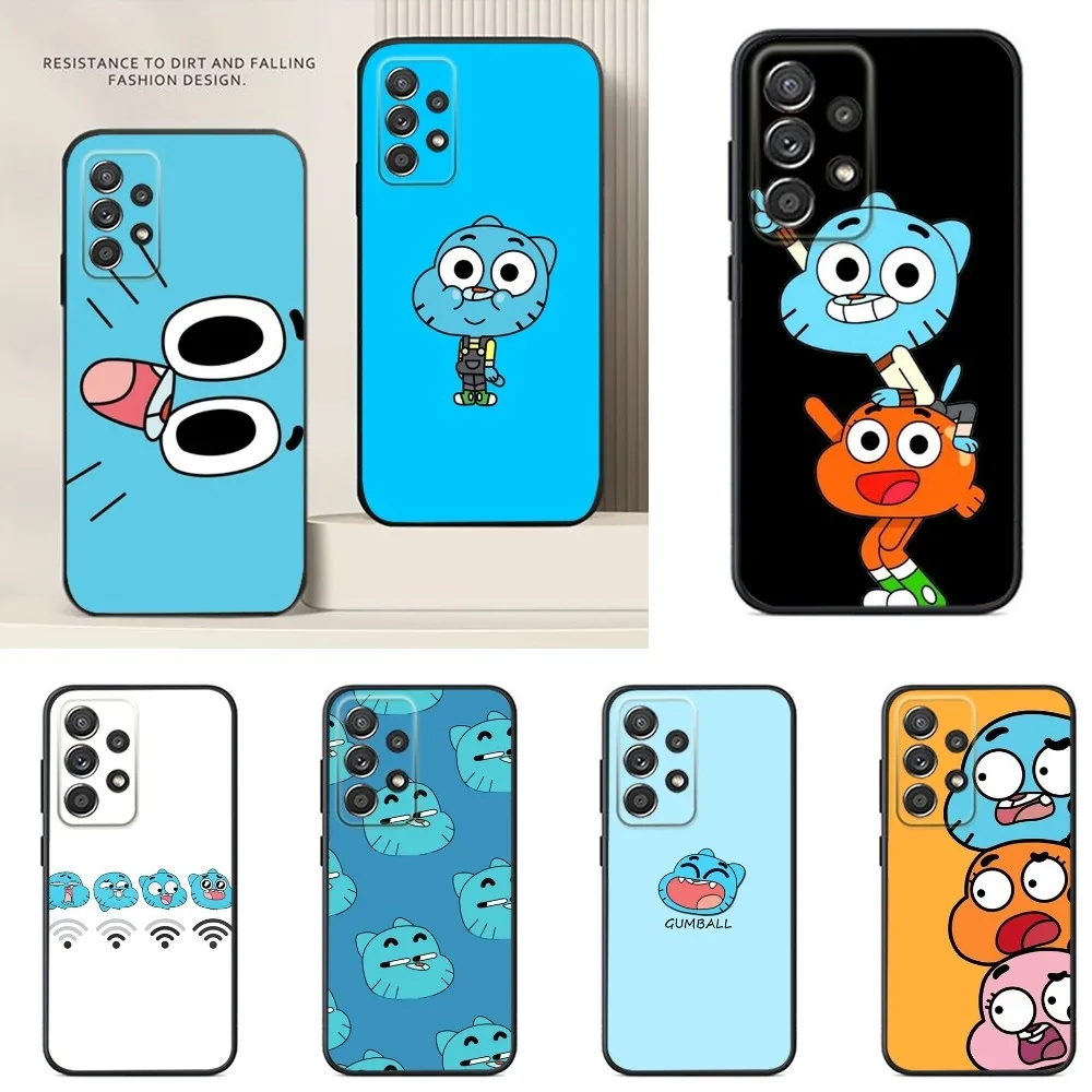 G-Gumball and D-Darwin Phone Case For Samsung S24,S23,S22,S21,S20,S10,S10E,S9 Ultra Plus FE Note 20 Ultra 10 9 Plus Case