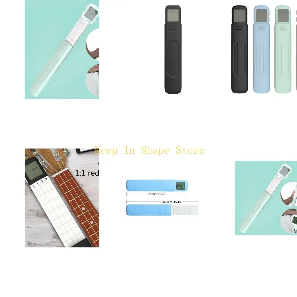 

Pocket Guitar U1JC, инструмент для практики аккордов, портативный укулелевый Train-Er для Beginner 4 Fret Digital Practinal Tool
