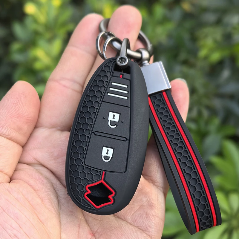 Funda de silicona para llave de coche, llavero para Suzuki Baleno Ertiga Ciaz Ignis Kizashi Swift SX4 S-cross Vitara Alivio Kizaski