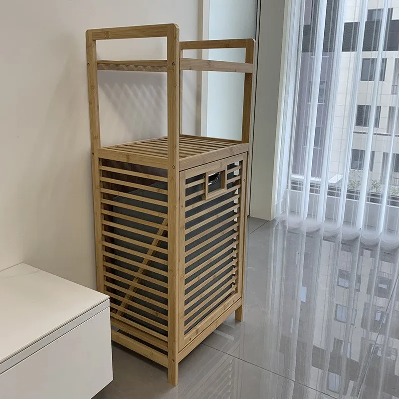 OLEVO Dirty Clothes Storage Basket Bathroom Bamboo Cloth Folding Dirty Clothes Basket For Home Use Laundry Basket Hogar New