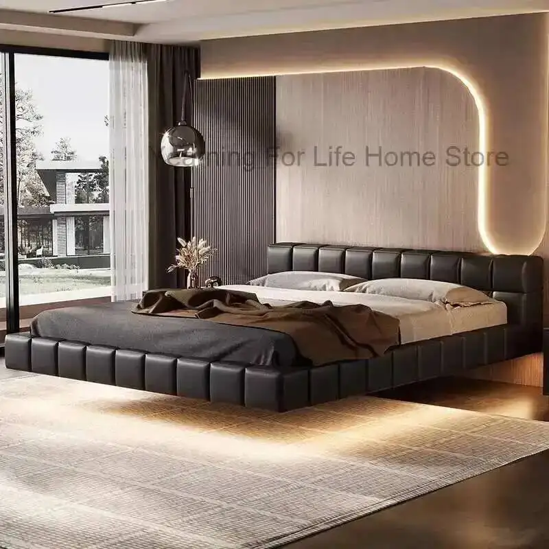 

Minimalist European Light Design Luxury Bedroom Bed Wedding Unusual Unique Bed Aesthetics Modern High Quality Muebles Furniture