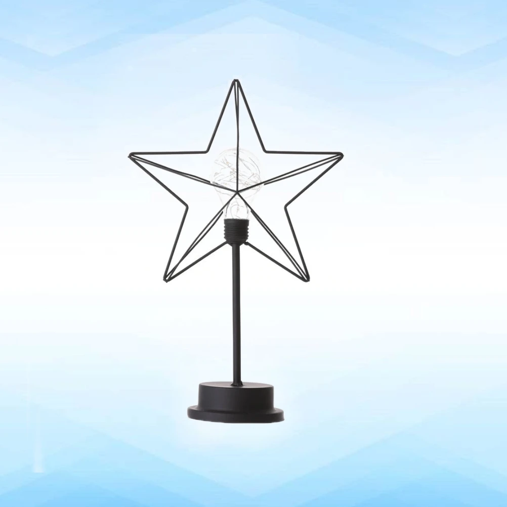 

1pc Star Decorative Night Light Hollow Design Desktop Led Lamp For Bedroom Home Party Star Lamp Festival Decoration