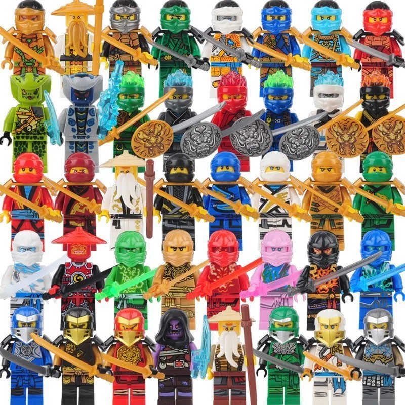 Figurines de personnages d'anime Ninja, jouets de construction, modèles de poupées, figurines pour enfants, cadeaux d'anniversaire pour garçons, modèle de combat de monstres serpent