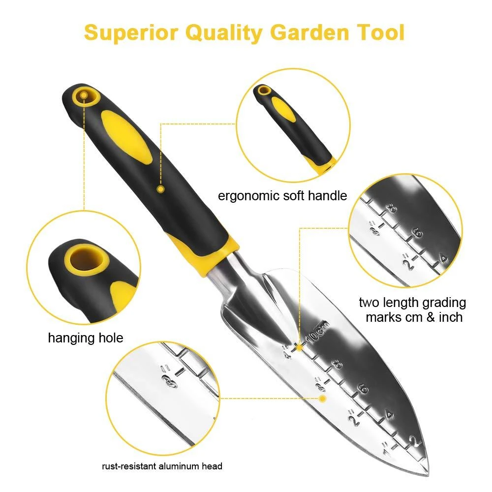 Garden Hand Tool Transplanter,Cultivator,Weeder,Weeding fork,Rake With Ergonomic Handle Trowel Bonsai Lawn Transplant Tools yard