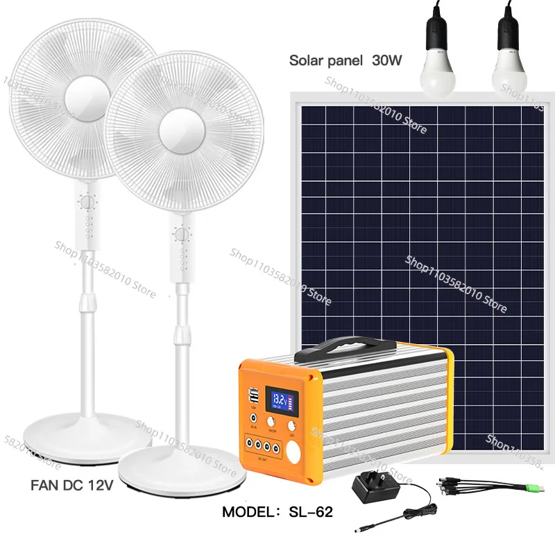 High Quality Solar Power Station with Light Emitting Diode Light Outdoor Camping Portable Solar Generator