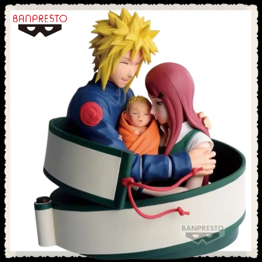 En stock 100% original NARUTO Serie 72 Vol.53 Naruto Shippuden Minato Namikaze Kushina Uzumaki & Bebé Naruto Escena de Cálida Familia