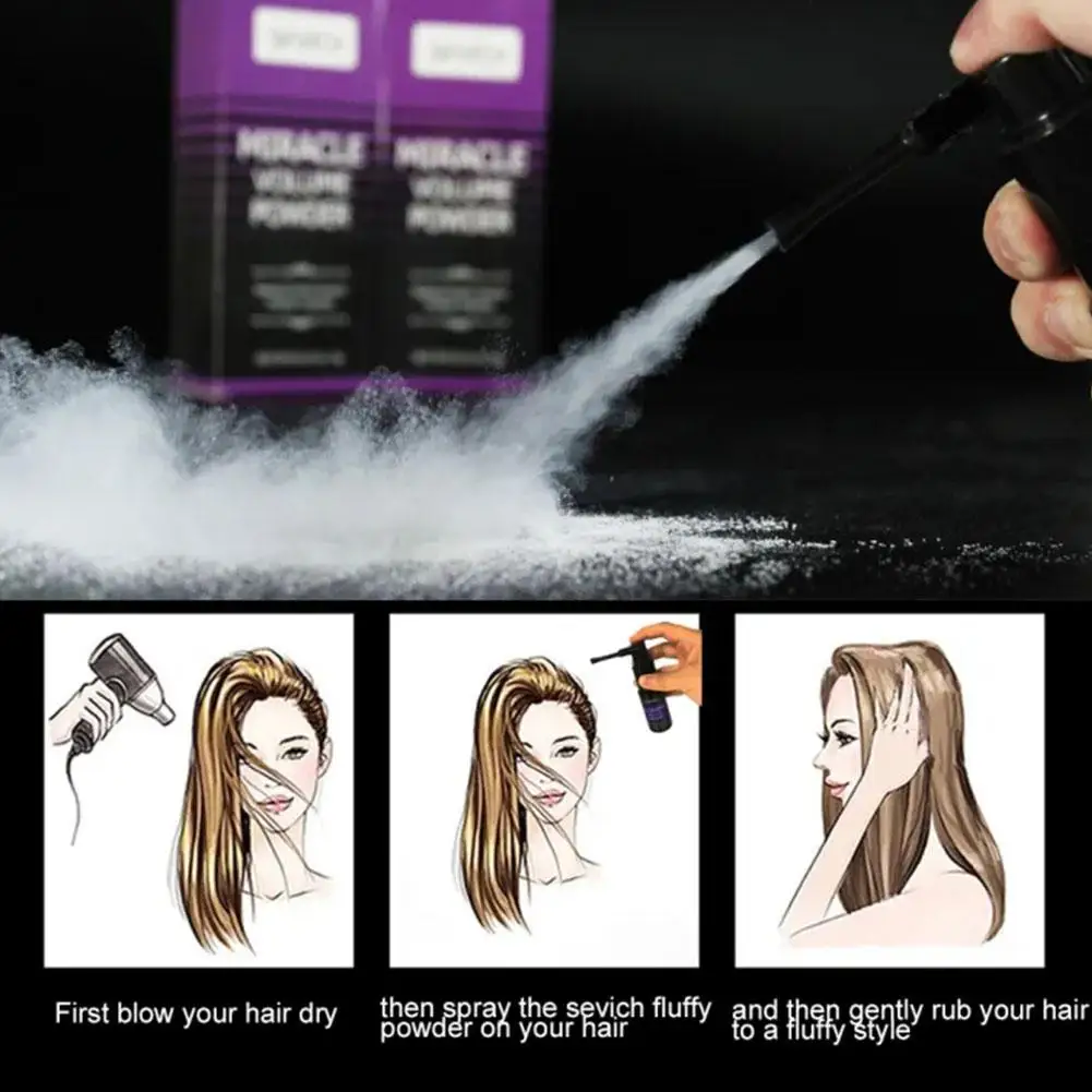 Flauschiges Haar puder Volumen bis Haars tyling pulver 360 ° rotierendes Spray erfrischend Öl modellierung entfernen Männer Frauen Friseur werkzeug