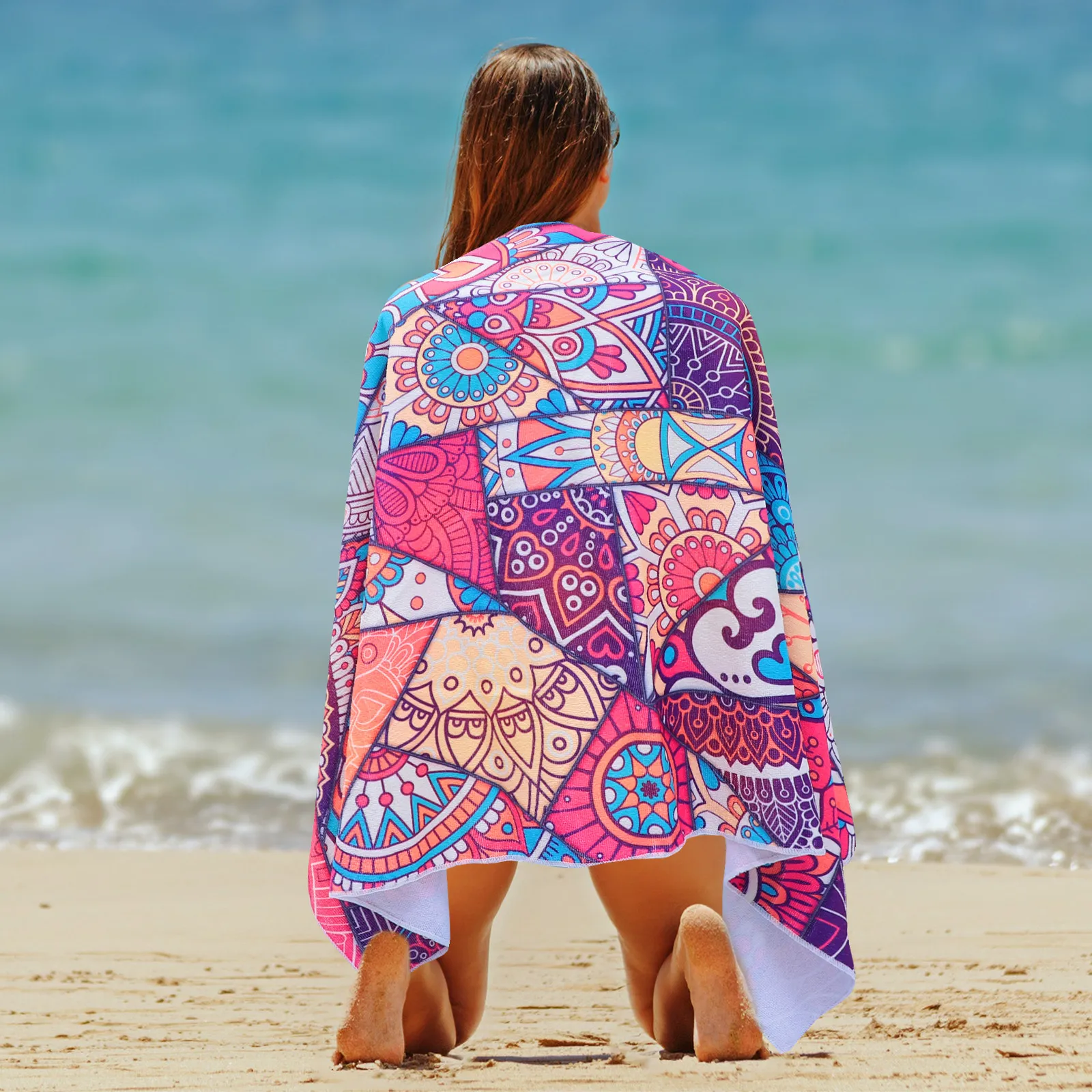 

Microfiber Beach Towel Quick Dry Bath Large Superfine Pool Printing Towels for Swimming Absorbent Water Home Textiles