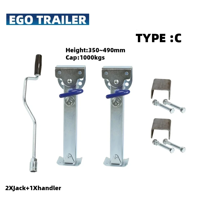 EGO TRAILER Stabilser Legs Drop Down Caravan parking legs Motorhome Camping RV Trailer prop stands corner steady 350~490mm