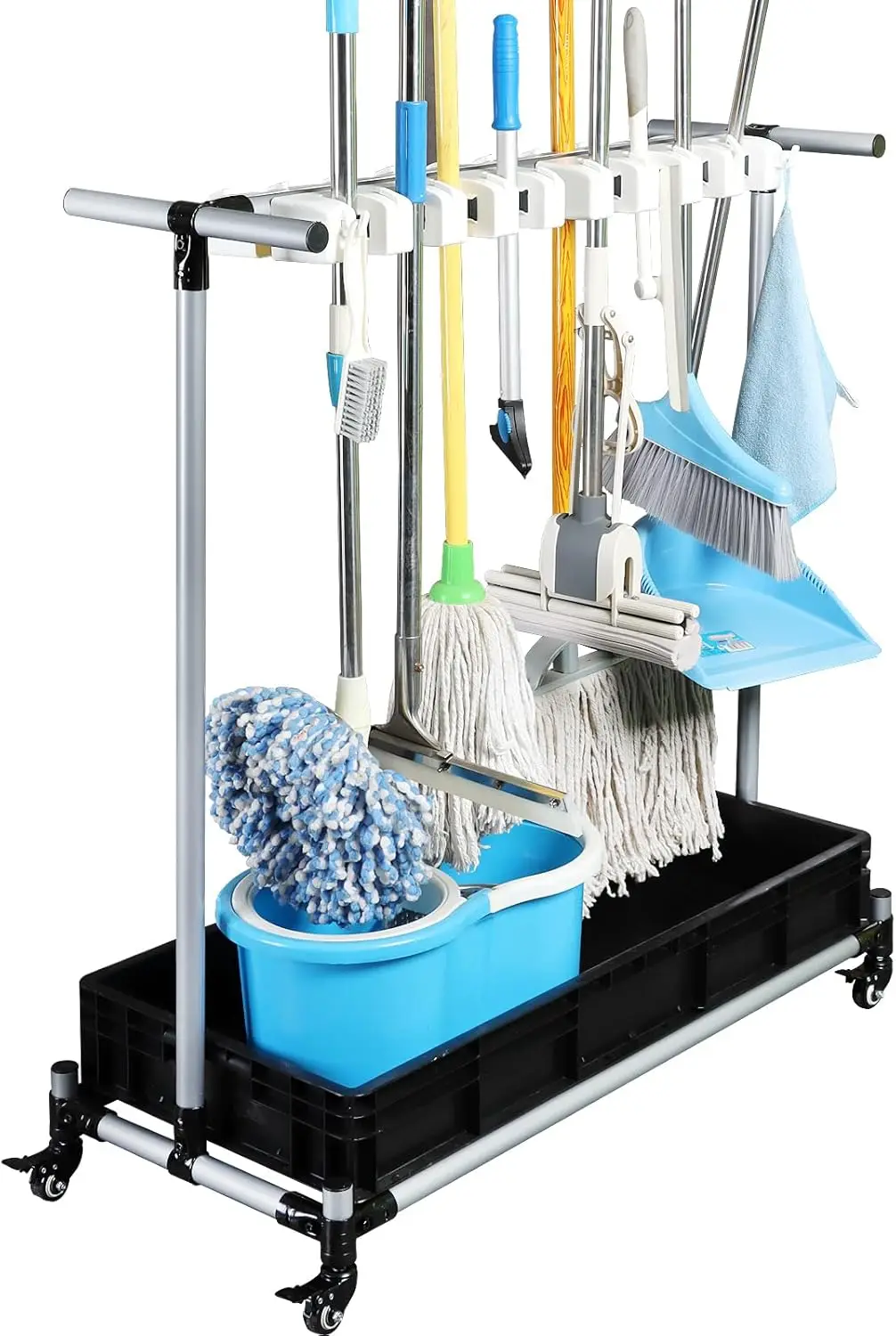 Big Cleaning Cart Broom mop Holder - Efficient and Convenient Cleaning Solution