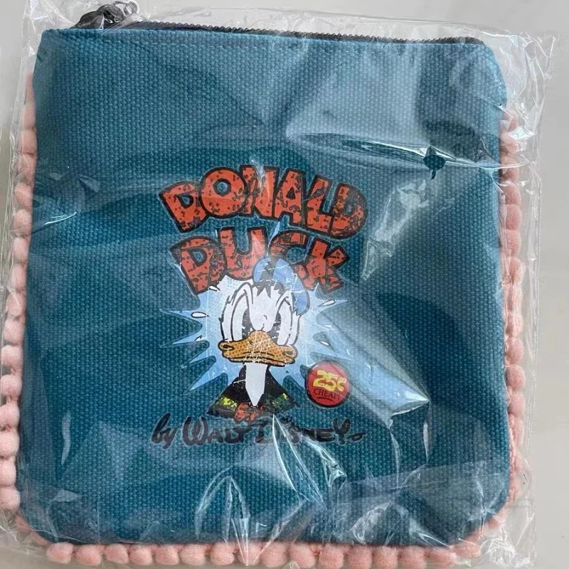 Disney Donald Duck New Women's Coin Purse Fashion Large Capacity Storage Bag Luxury Brand High Quality Canvas Zipper Coin Purse
