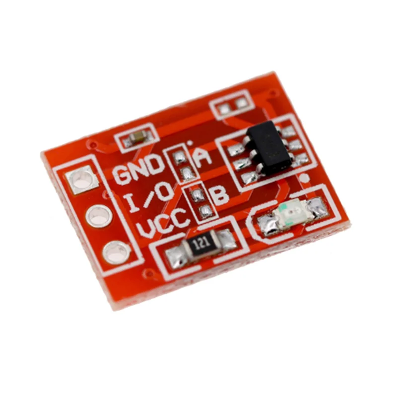 

AT44-500Pcs Ttp223 Сенсорная кнопка Модульный самоблокирующийся емкостный переключатель для бега Одноканальная трансформация