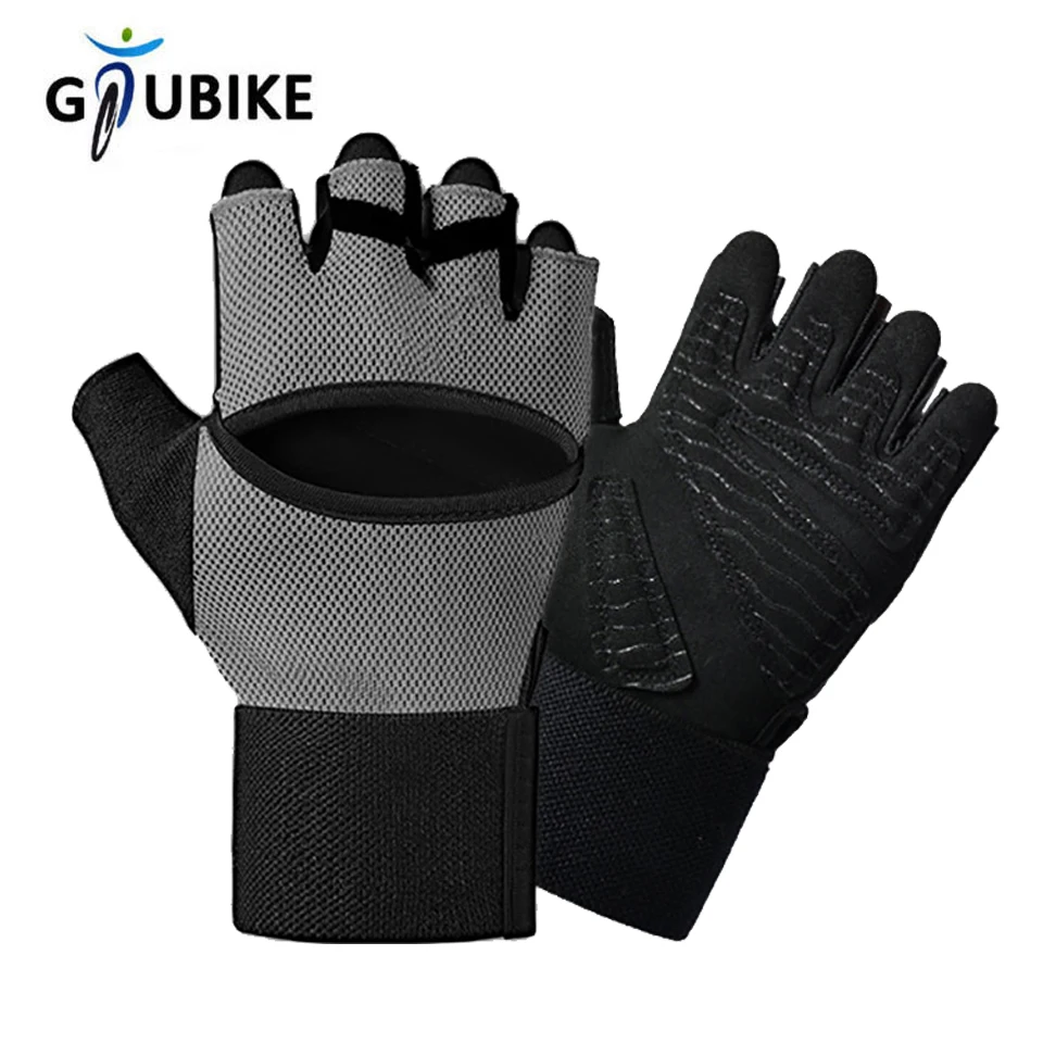 GTUBIKE Neue Fitness-Handschuhe Fahrradhandschuhe Halbfinger Sommer Atmungsaktiv Rutschfeste Polsterung Stoßfest Rennrad-Handschuhe Fahrradhandschuhe
