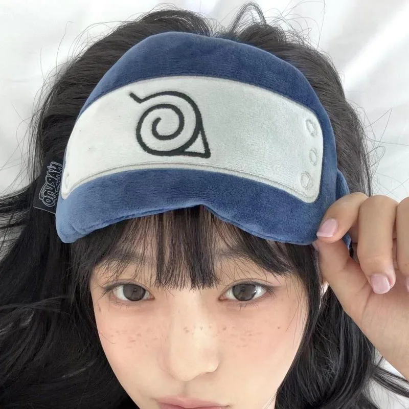 Naruto Schlafmaske, Augenklappe für Damen und Herren, Anime CosPlay-Requisiten, weiche, tragbare Augenbinde, Reise-Augenklappe, Geburtstagsgeschenk – Detail 4