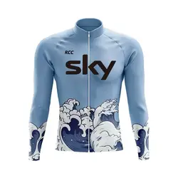 2024 rcc sky Tops Cycling Jersey Long Sleeve MTB Bicycle Clothing Bike Sportswear Sport Clothes Spring / Autumn Outdoor Shirt