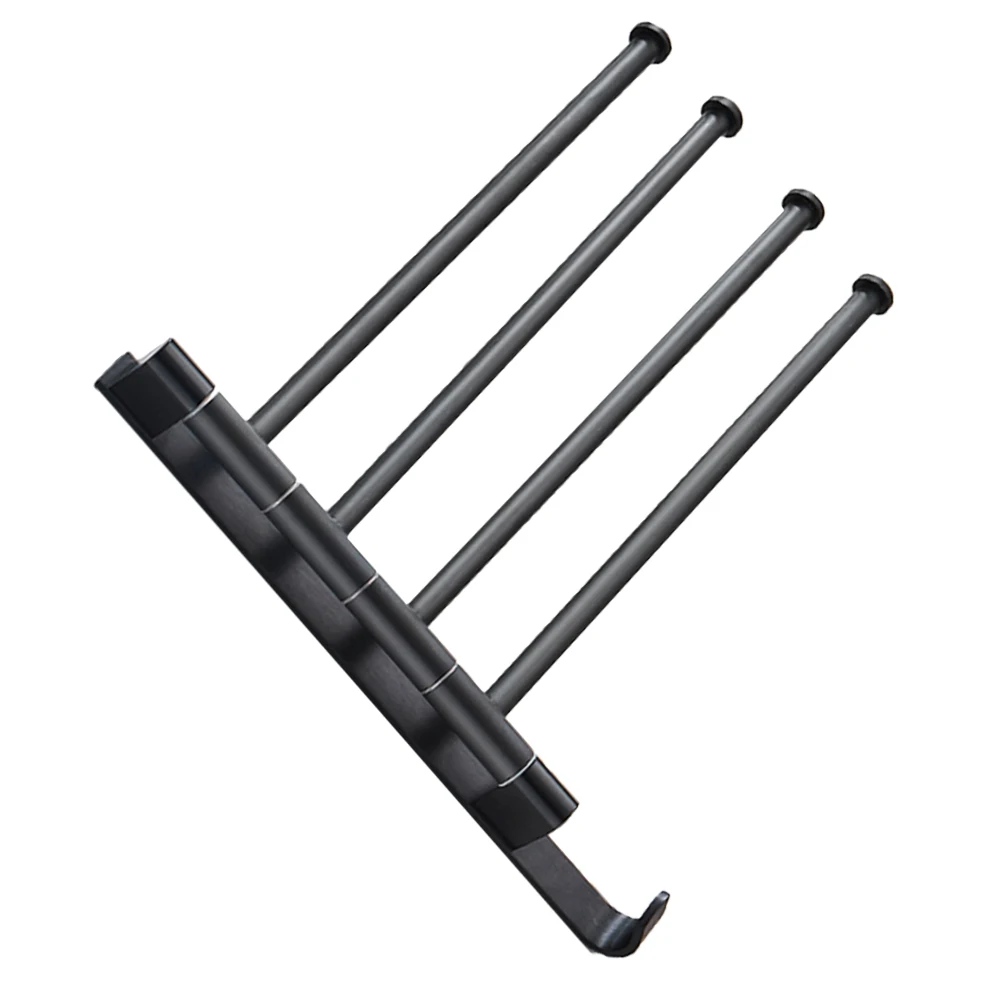 

Aluminum Alloy Wall Mount Towel Rack Heavy Duty Industrial Pipe Storage Rustic Bathroom Kitchen Decor Swivel Easy Clean