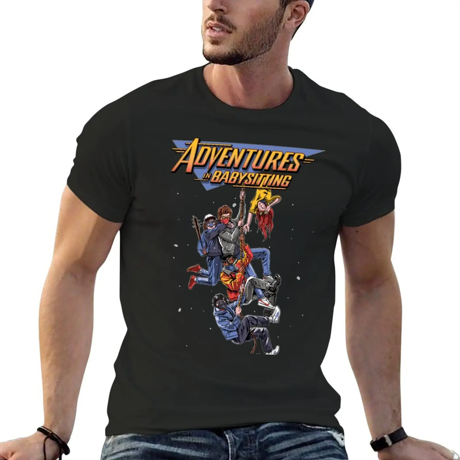 Steve's Adventure In Babysitting T-Shirt vintage vintage anime shirt tees compression shirt men