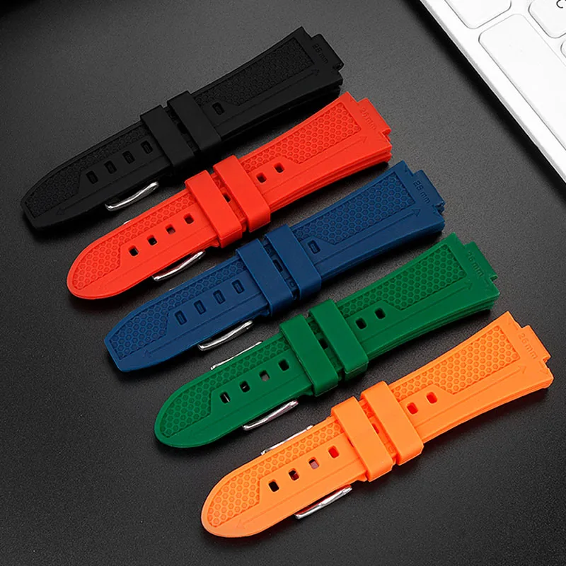 Convex silicone bracelet for CASIO G-Shock GST-B400 GST-B200 series rubber watchband accessories watch strap 24*14mm 24*16mm