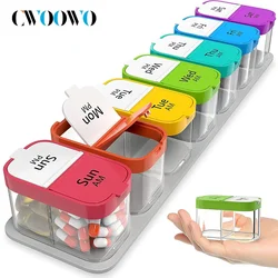 1PCS Extra Large Weekly Pill Organizer 2 Times A Day, Pill Box 7 Day Am Pm to Hold Daily Vitamin and Supplements for Elders